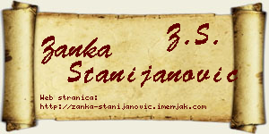 Žanka Stanijanović vizit kartica